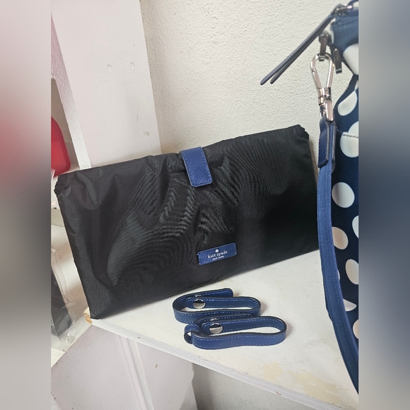 KATE SPADE JAE SEASIDE DOT BABY DIAPER NYLON BAG WKR00301 BLUE - Picture 3 of 9